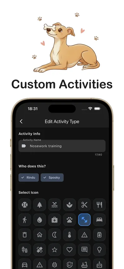 Add Activity Type Page - Customizable For You